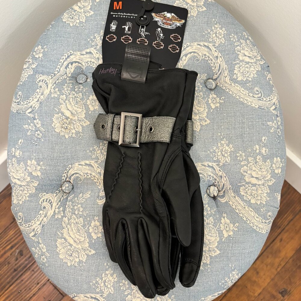 Harley Davidson Women's Black Gloves